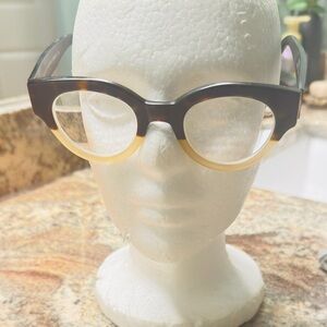 Stylish Brown and Cream Women's Glasses